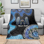 Personalised Aboriginal Art Woman Symbol Blanket