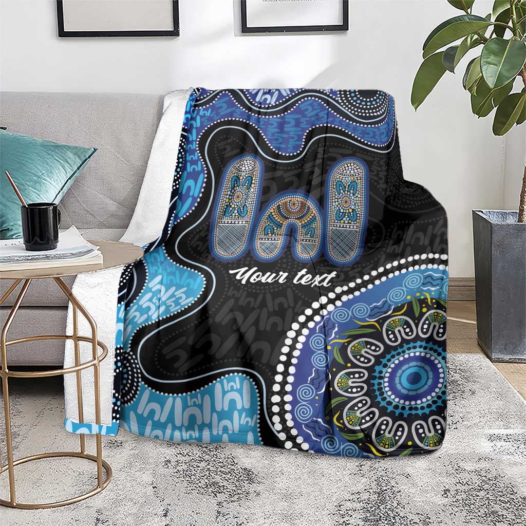 Personalised Aboriginal Art Woman Symbol Blanket