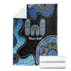 Personalised Aboriginal Art Woman Symbol Blanket