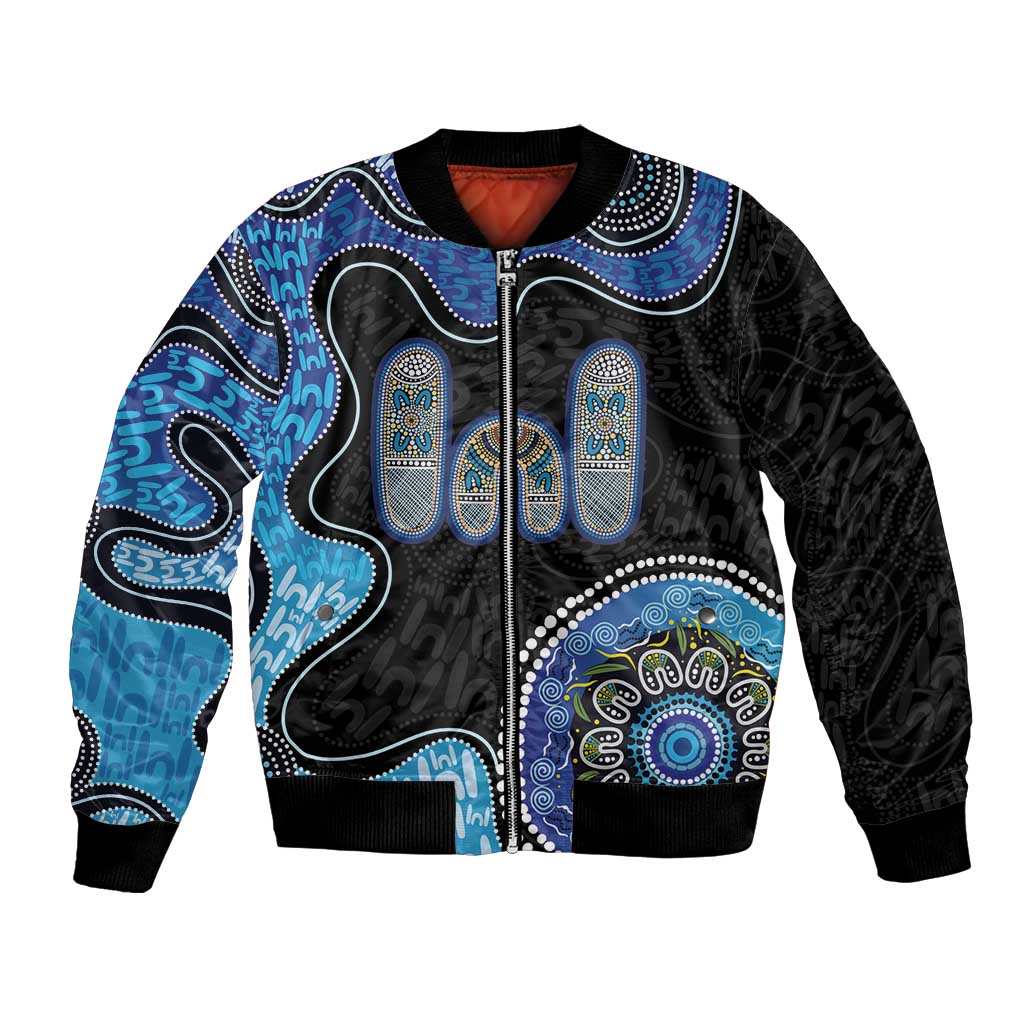 Personalised Aboriginal Art Woman Symbol Bomber Jacket