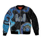 Personalised Aboriginal Art Woman Symbol Bomber Jacket