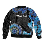 Personalised Aboriginal Art Woman Symbol Bomber Jacket
