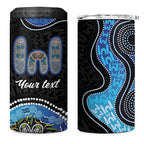 Personalised Aboriginal Art Woman Symbol 4 in 1 Can Cooler Tumbler