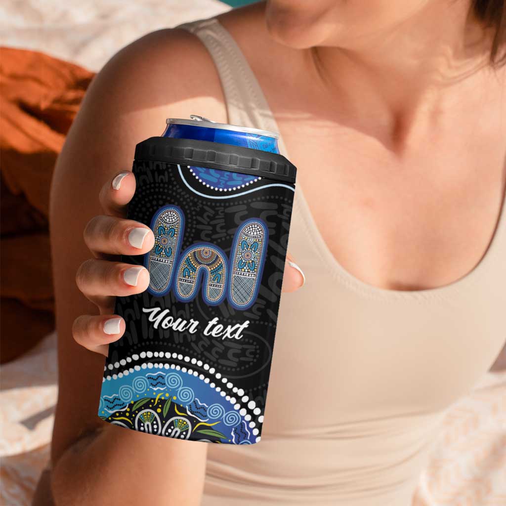 Personalised Aboriginal Art Woman Symbol 4 in 1 Can Cooler Tumbler