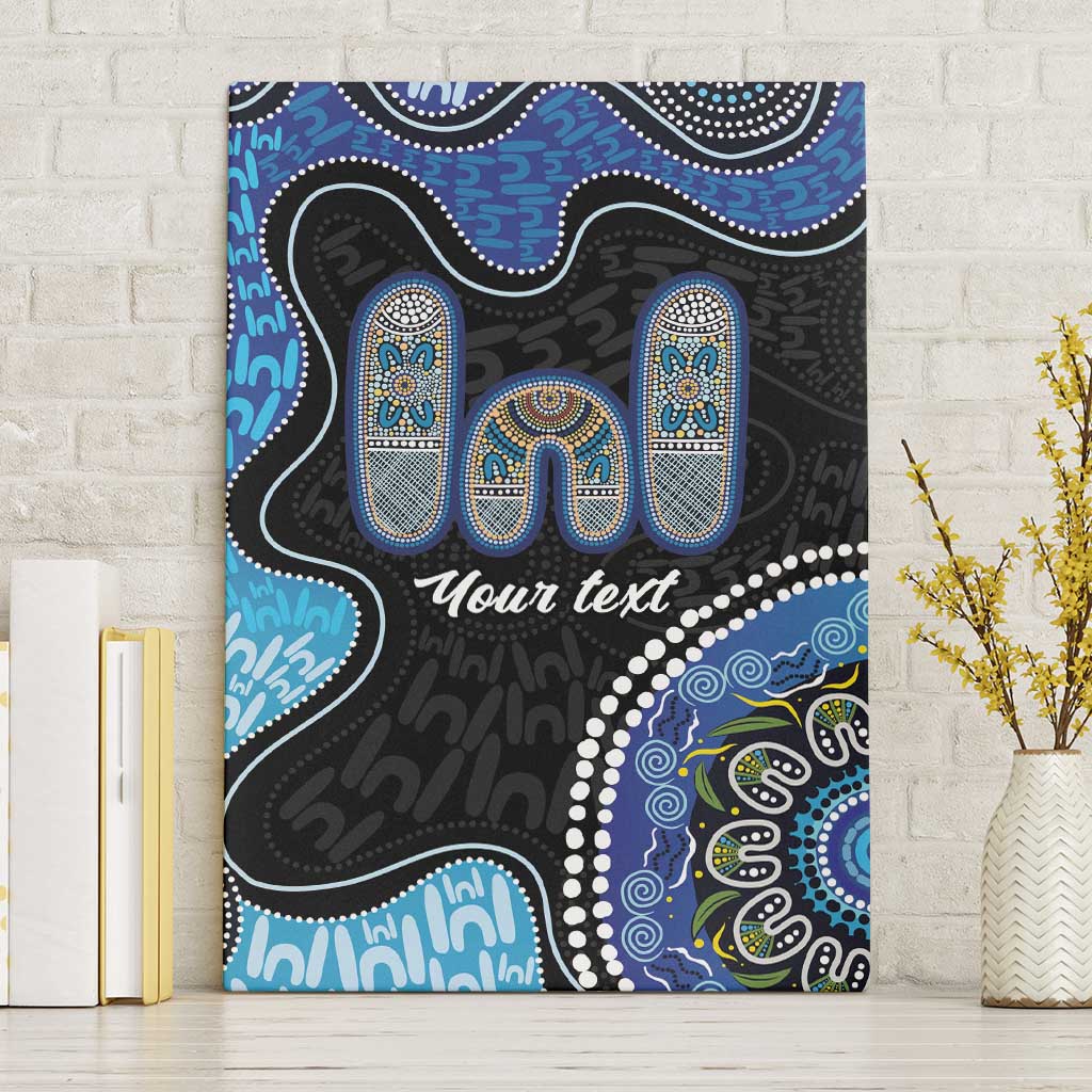 Personalised Aboriginal Art Woman Symbol Canvas Wall Art