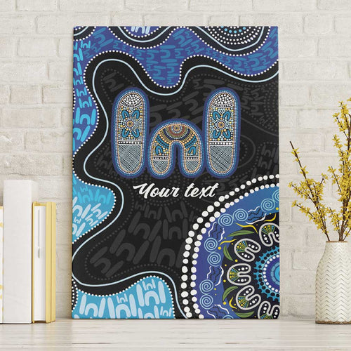 Personalised Aboriginal Art Woman Symbol Canvas Wall Art