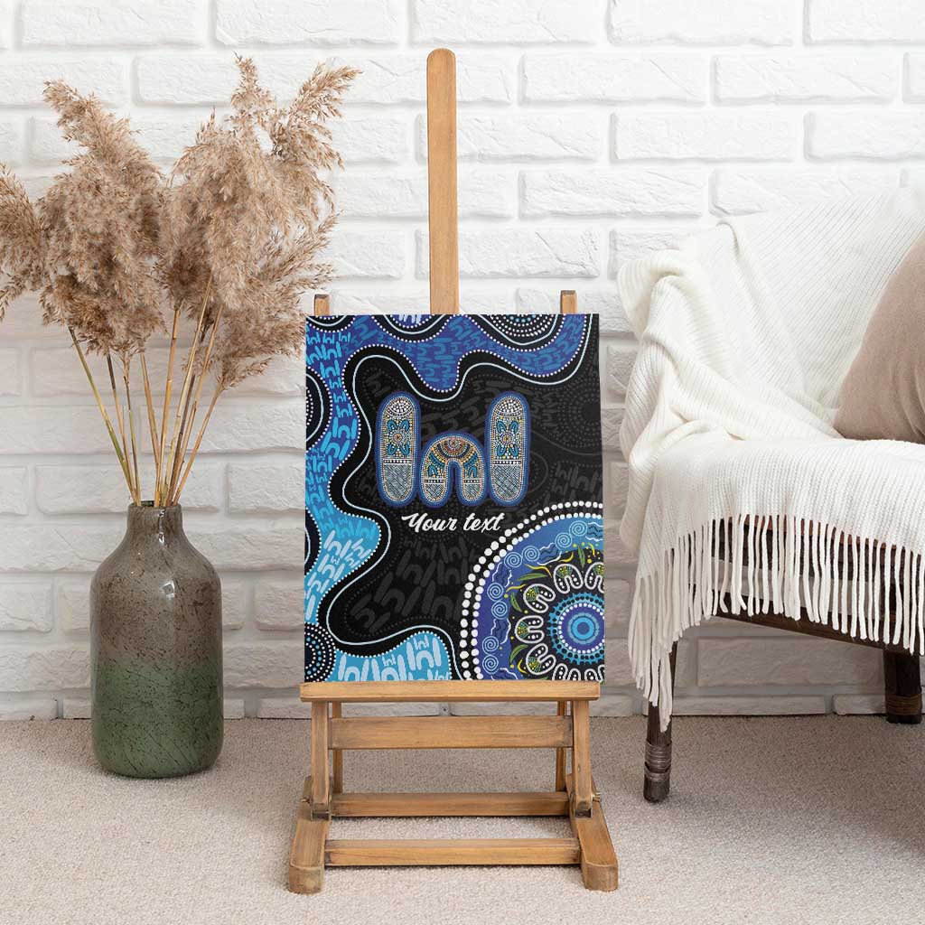Personalised Aboriginal Art Woman Symbol Canvas Wall Art