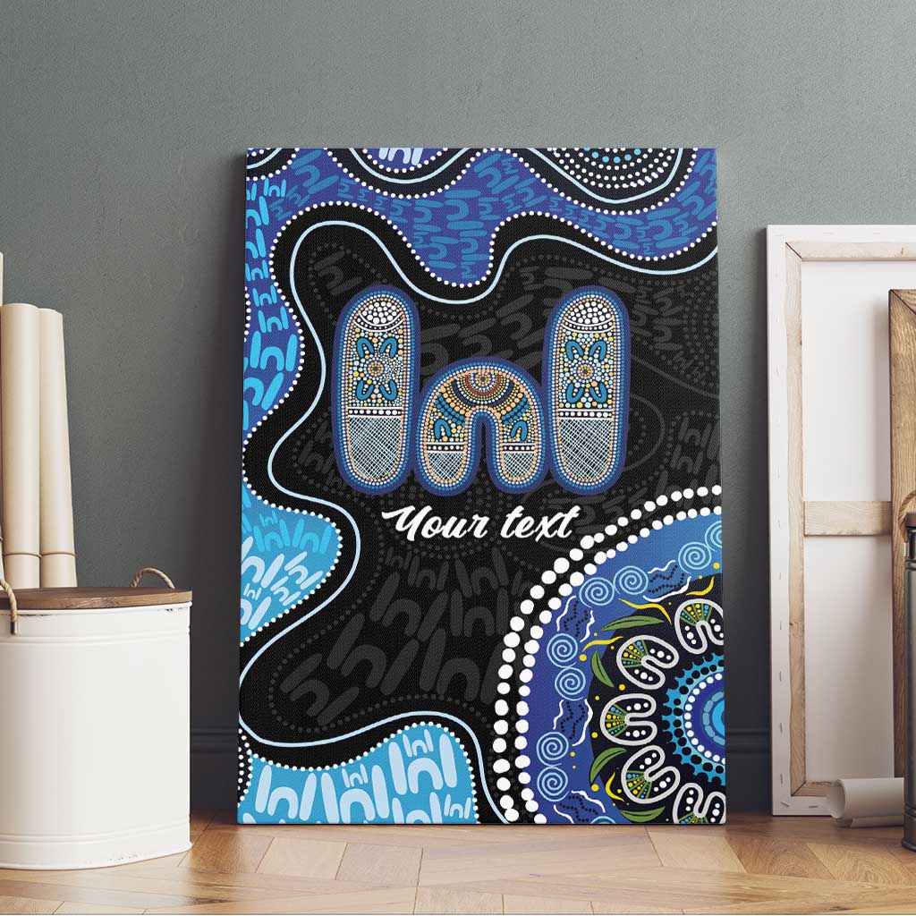 Personalised Aboriginal Art Woman Symbol Canvas Wall Art