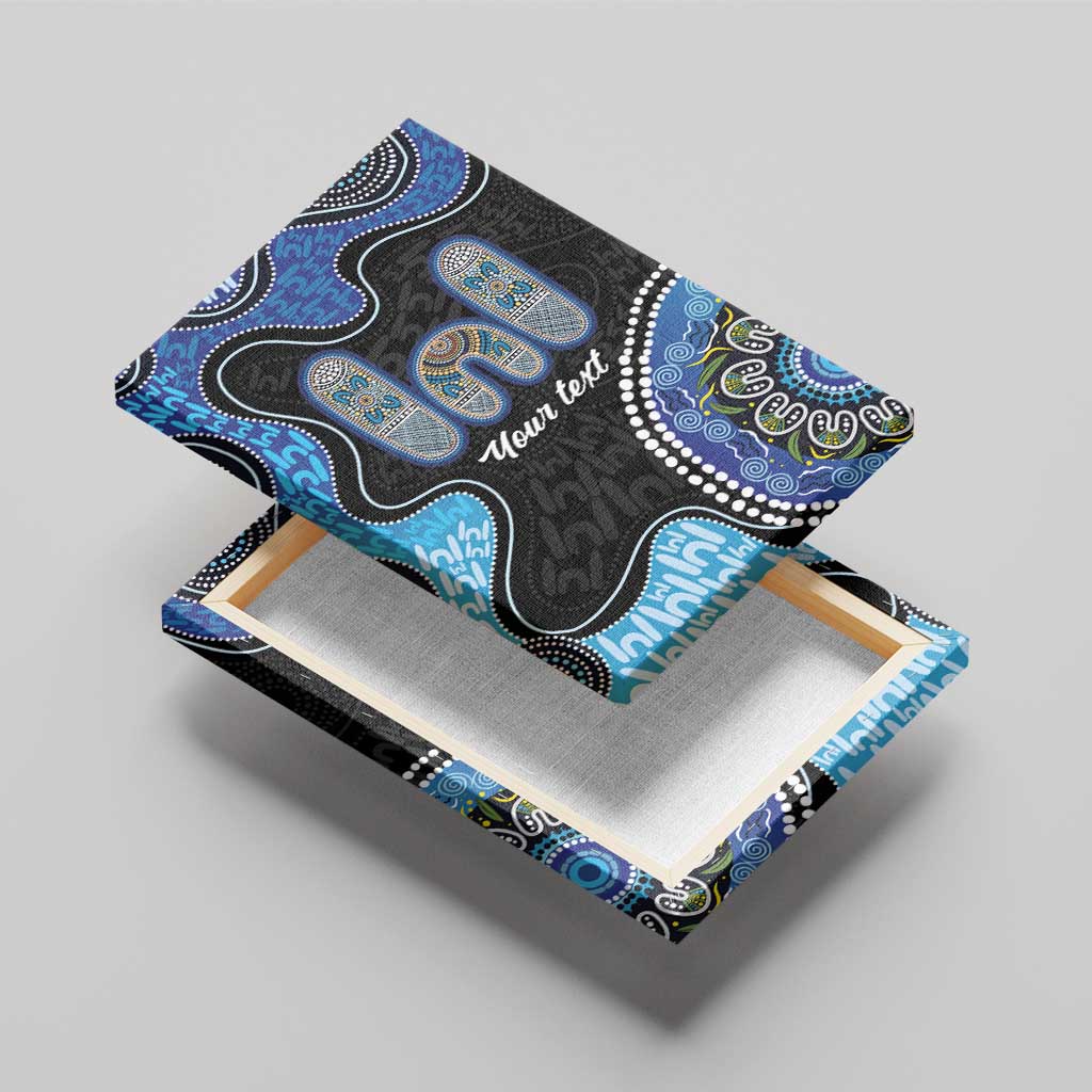 Personalised Aboriginal Art Woman Symbol Canvas Wall Art