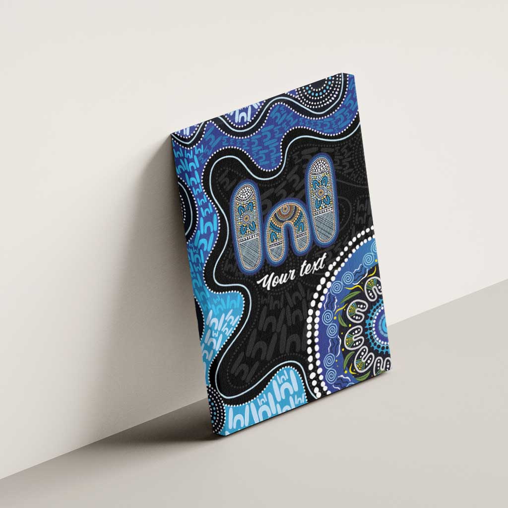 Personalised Aboriginal Art Woman Symbol Canvas Wall Art