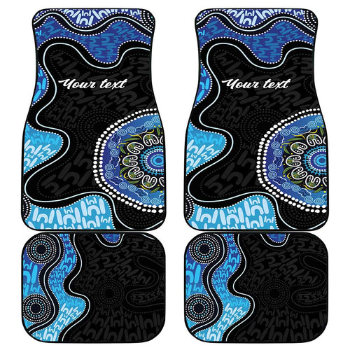 Personalised Aboriginal Art Woman Symbol Car Mats