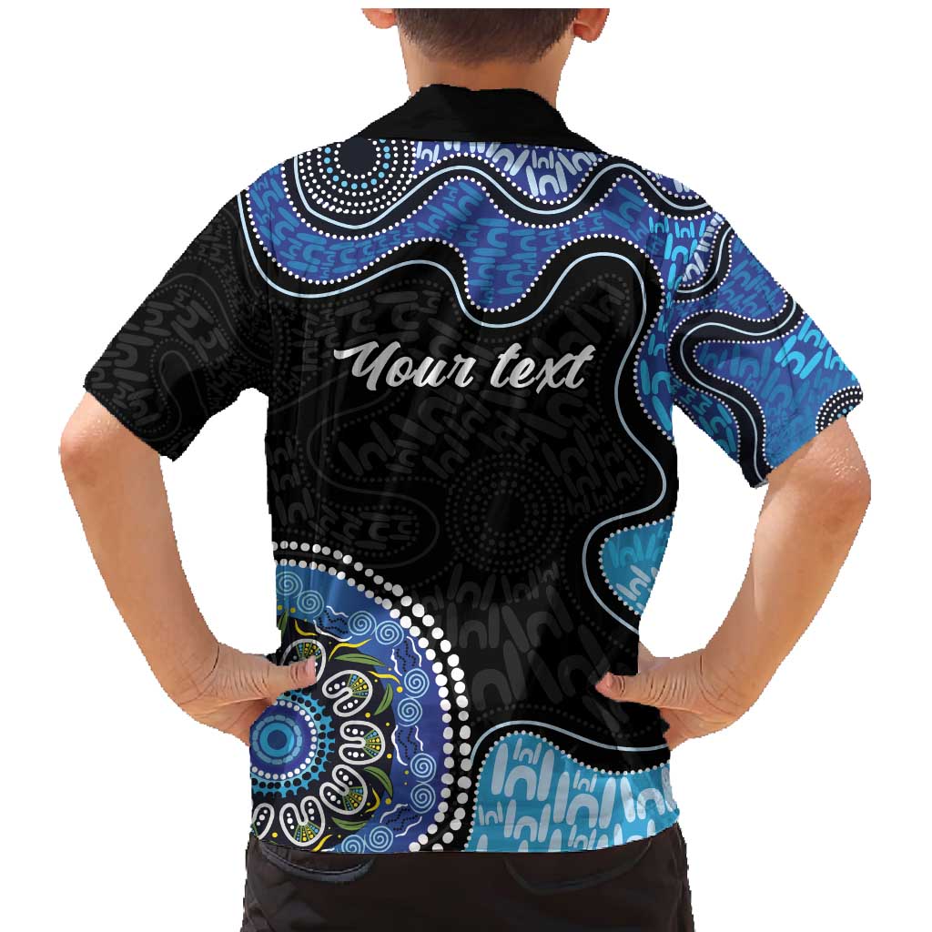 Personalised Aboriginal Art Woman Symbol Family Matching Mermaid Dress and Hawaiian Shirt