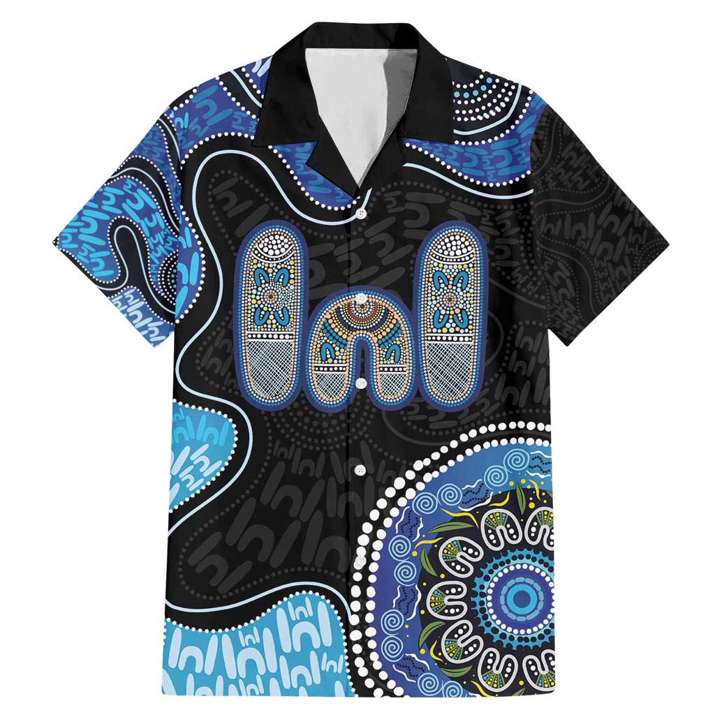 Personalised Aboriginal Art Woman Symbol Family Matching Mermaid Dress and Hawaiian Shirt