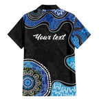 Personalised Aboriginal Art Woman Symbol Family Matching Mermaid Dress and Hawaiian Shirt