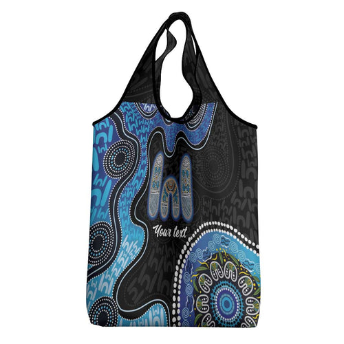 Personalised Aboriginal Art Woman Symbol Grocery Bag