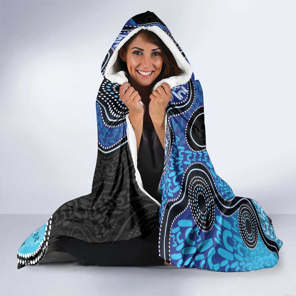 Personalised Aboriginal Art Woman Symbol Hooded Blanket