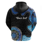 Personalised Aboriginal Art Woman Symbol Hoodie
