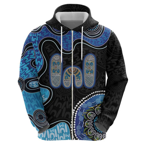 Personalised Aboriginal Art Woman Symbol Hoodie