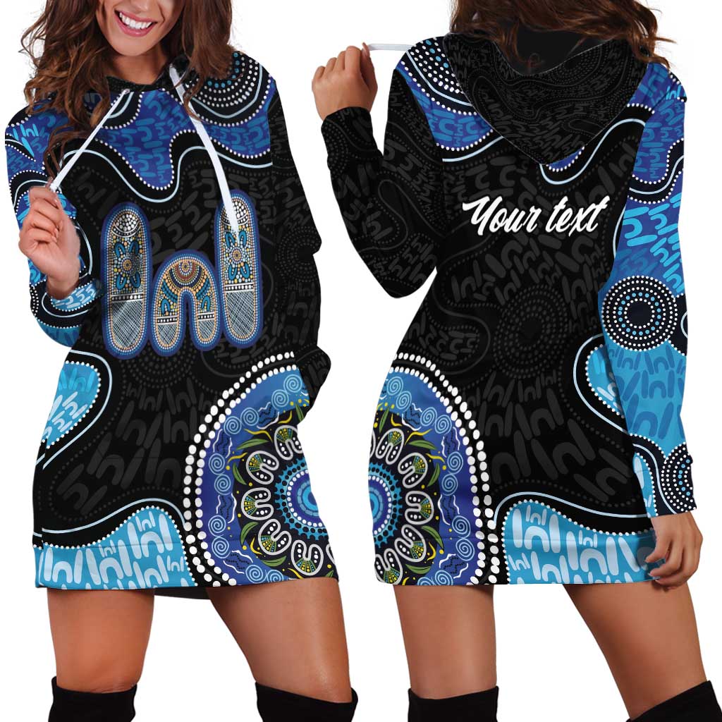 Personalised Aboriginal Art Woman Symbol Hoodie Dress