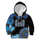 Personalised Aboriginal Art Woman Symbol Kid Hoodie