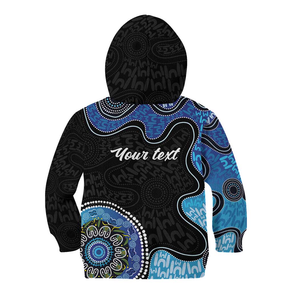 Personalised Aboriginal Art Woman Symbol Kid Hoodie