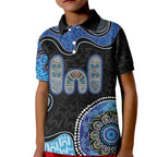Personalised Aboriginal Art Woman Symbol Kid Polo Shirt