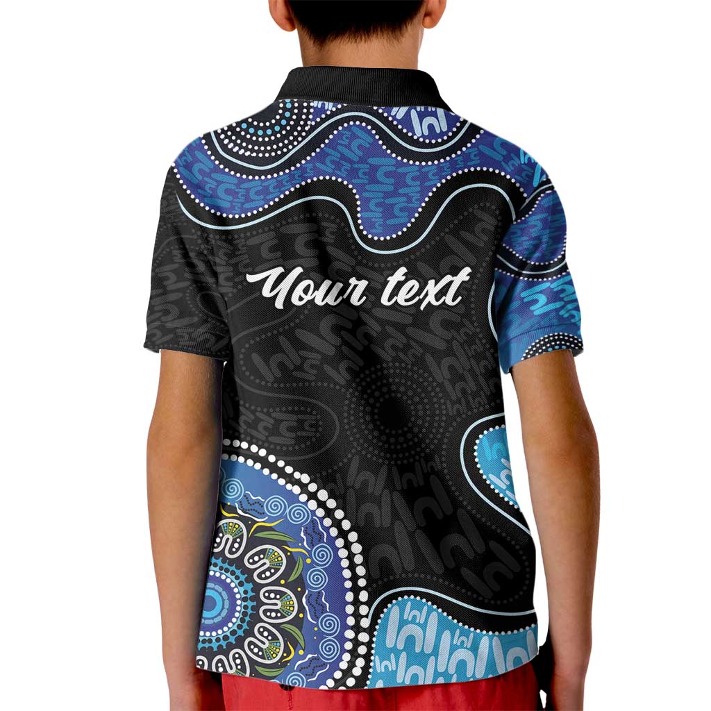 Personalised Aboriginal Art Woman Symbol Kid Polo Shirt
