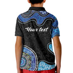 Personalised Aboriginal Art Woman Symbol Kid Polo Shirt