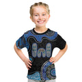 Personalised Aboriginal Art Woman Symbol Kid T Shirt