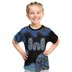 Personalised Aboriginal Art Woman Symbol Kid T Shirt