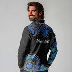 Personalised Aboriginal Art Woman Symbol Long Sleeve Polo Shirt