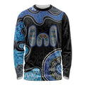 Personalised Aboriginal Art Woman Symbol Long Sleeve Shirt