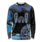 Personalised Aboriginal Art Woman Symbol Long Sleeve Shirt