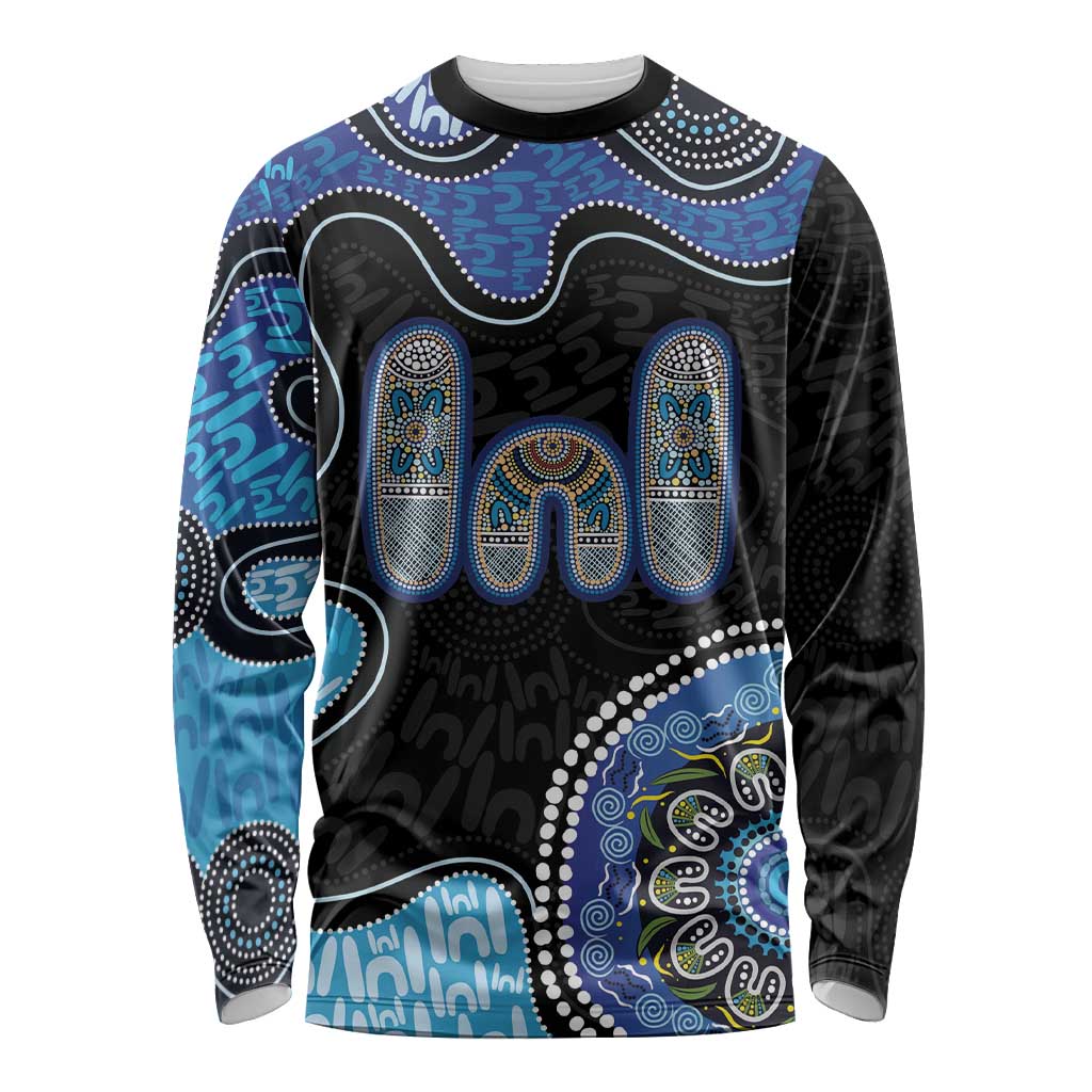 Personalised Aboriginal Art Woman Symbol Long Sleeve Shirt