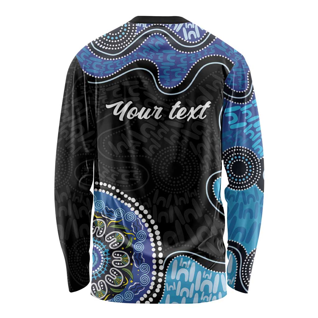 Personalised Aboriginal Art Woman Symbol Long Sleeve Shirt