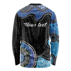 Personalised Aboriginal Art Woman Symbol Long Sleeve Shirt