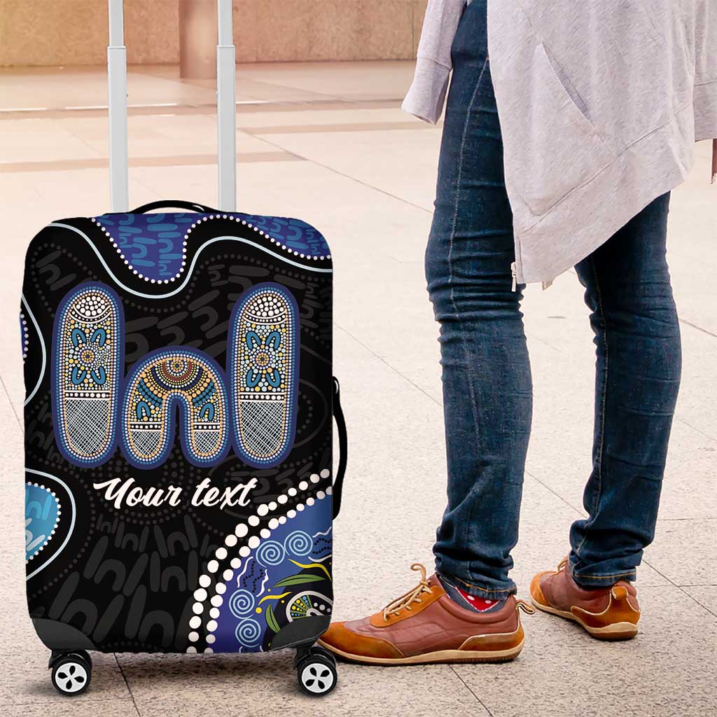 Personalised Aboriginal Art Woman Symbol Luggage Cover