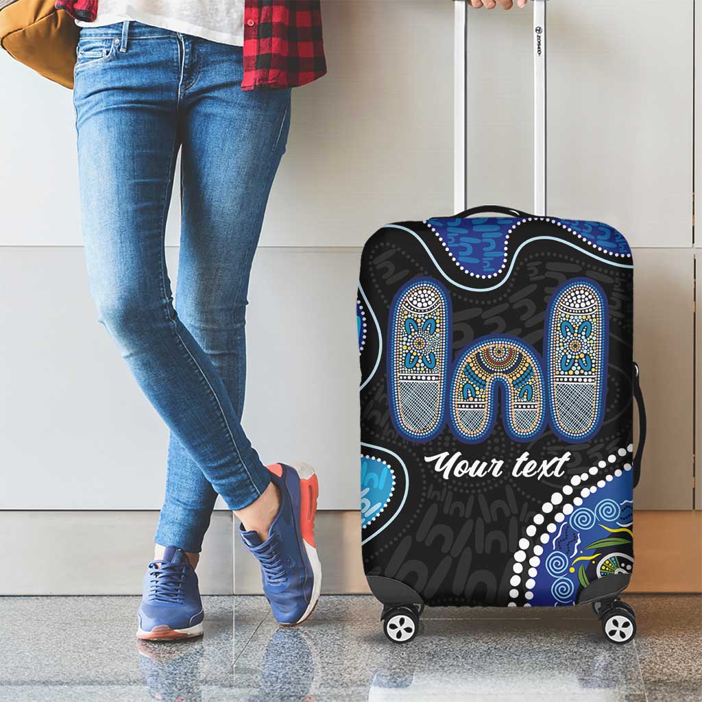 Personalised Aboriginal Art Woman Symbol Luggage Cover