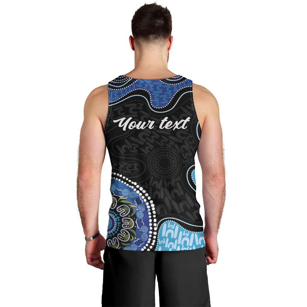 Personalised Aboriginal Art Woman Symbol Men Tank Top