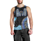 Personalised Aboriginal Art Woman Symbol Men Tank Top