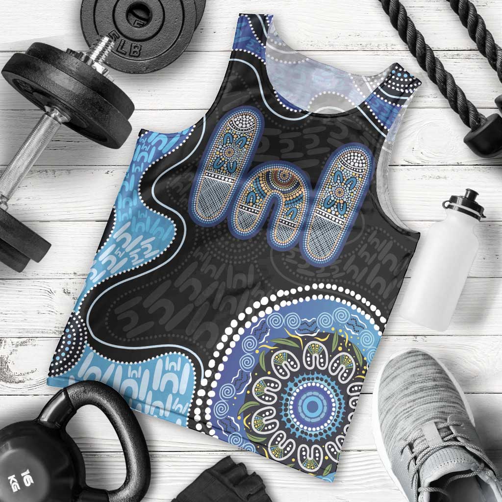 Personalised Aboriginal Art Woman Symbol Men Tank Top