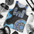 Personalised Aboriginal Art Woman Symbol Men Tank Top