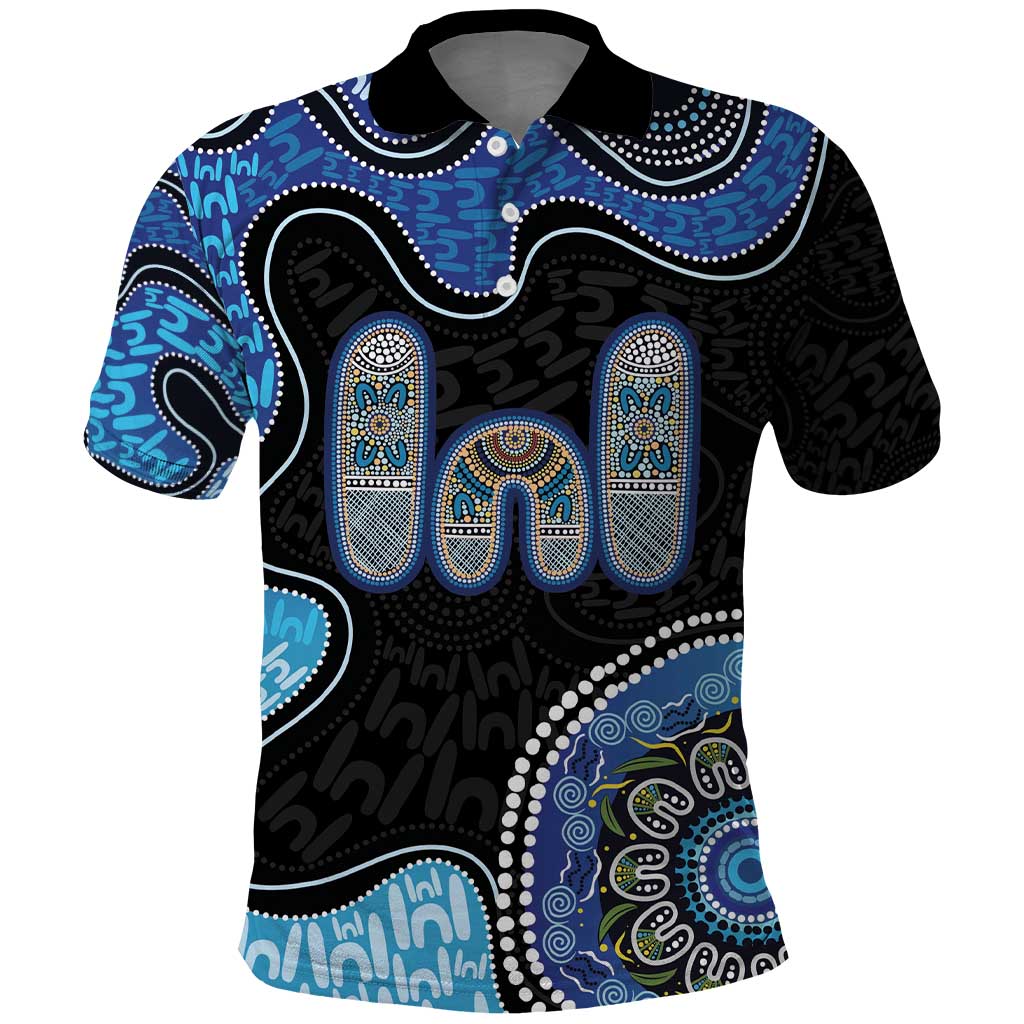 Personalised Aboriginal Art Woman Symbol Polo Shirt