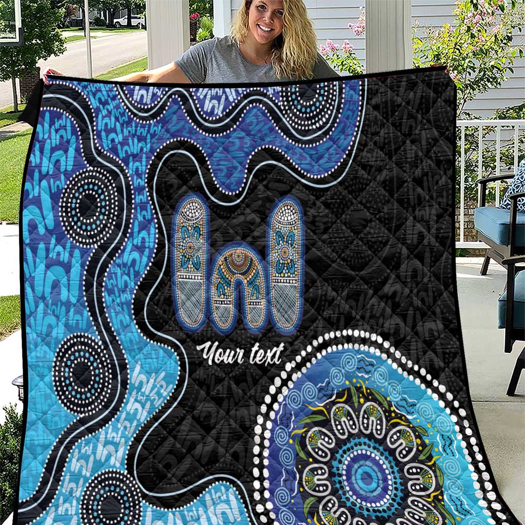 Personalised Aboriginal Art Woman Symbol Quilt
