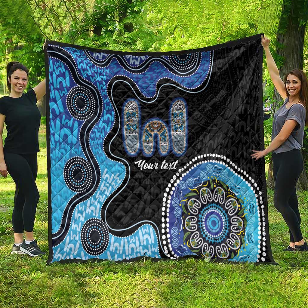 Personalised Aboriginal Art Woman Symbol Quilt