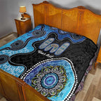 Personalised Aboriginal Art Woman Symbol Quilt
