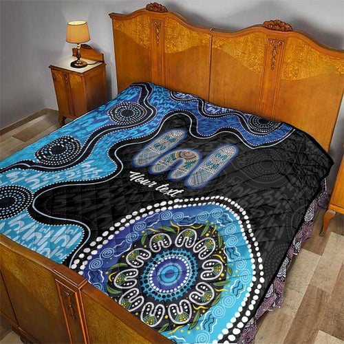 Personalised Aboriginal Art Woman Symbol Quilt