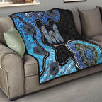 Personalised Aboriginal Art Woman Symbol Quilt