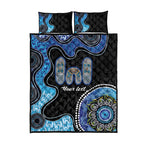 Personalised Aboriginal Art Woman Symbol Quilt Bed Set