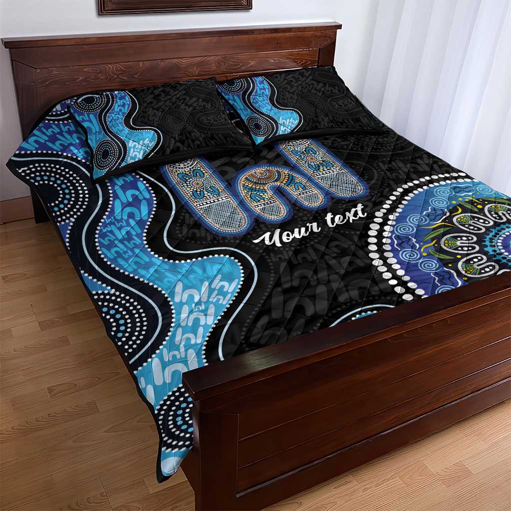 Personalised Aboriginal Art Woman Symbol Quilt Bed Set